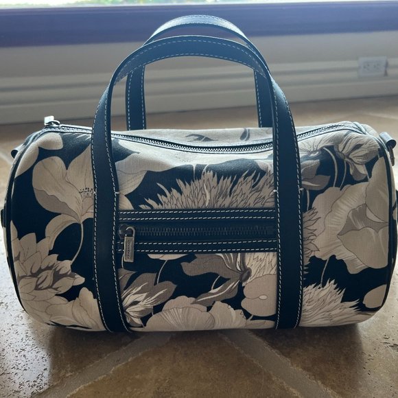 Burberry Canvas Floral Barrel Bag - Picture 1 of 8